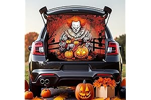 Trunk or Treat Car Banner Horror Movie Decorations