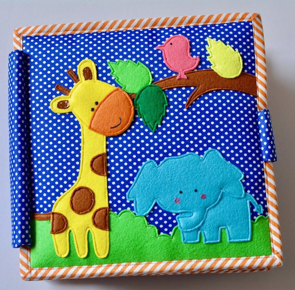 Magic Garden 8 Page Interactive Fabric Quiet Book (Multicolour)
