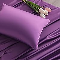 Vista 7 de NTBAY - Fundas de almohada de satén de seda con cremallera para niños pequeños - 2 unidades con cremallera oculta de 13x18 - Fundas de almohada