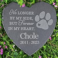 Vista 10 de Piedras conmemorativas de la pérdida de perro, personalizadas en memoria de regalos de perros, regalos para la pérdida de mascotas, regalos Gato