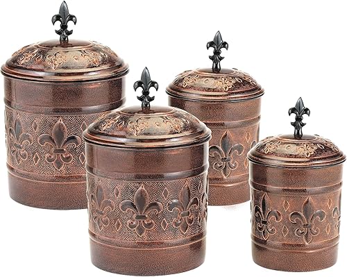 Juego de recipientes Versalles de 4 piezas con cubiertas Fresh Seal