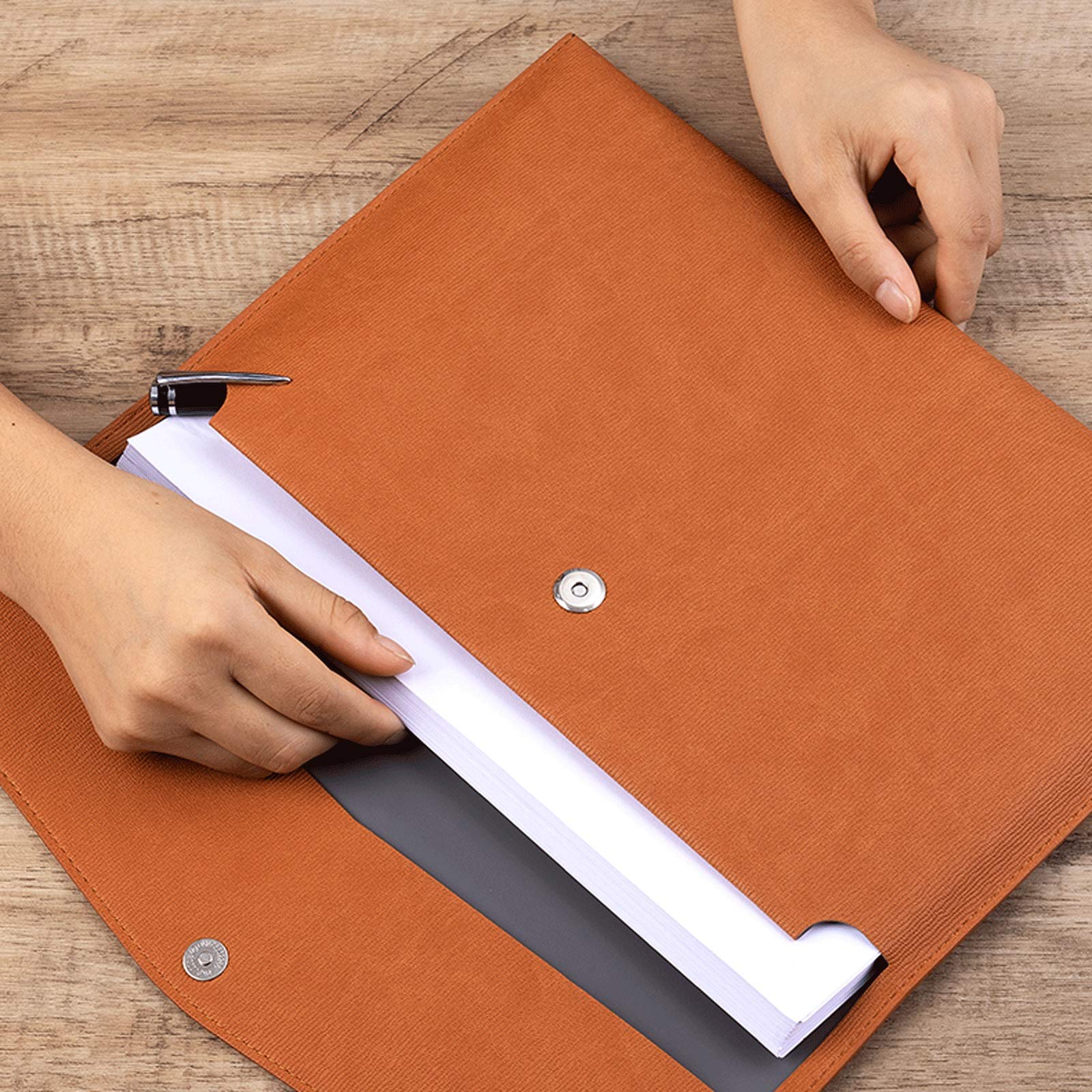 Carpetas de archivos Carpetas de archivos Los archivos envolven las carpetas for la oficina de la escuela bolsas de almacenamiento de viaje Carpetas de archivos de Office (Color : A, Size : 6PACK)
