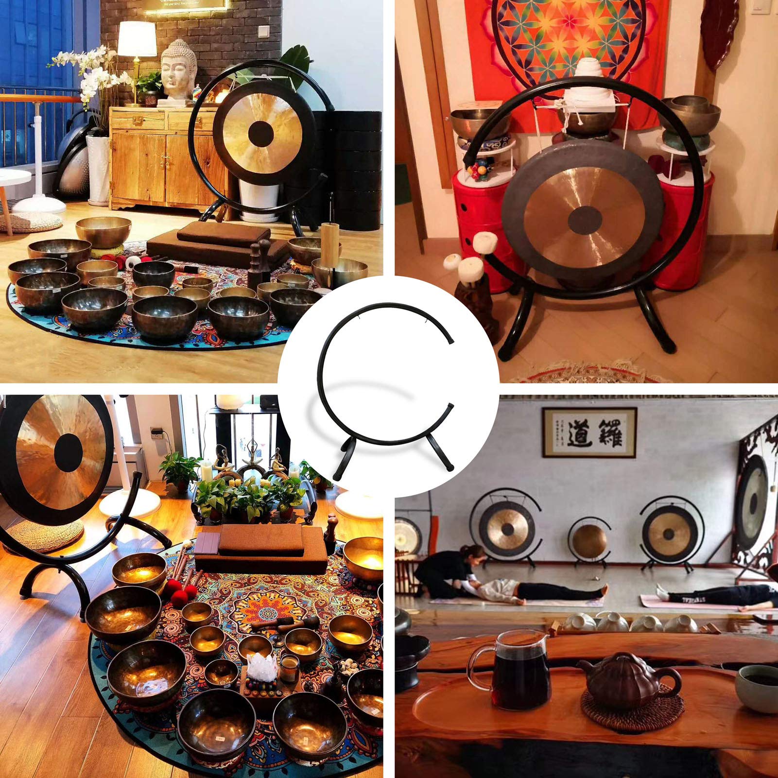 Gong Rack,C-Rahmen Gong Rahmen,Es ist das perfekte Accessoire für Ihre Gong gibt es Verschiedene Größen für Sie zur Auswahl,80cm