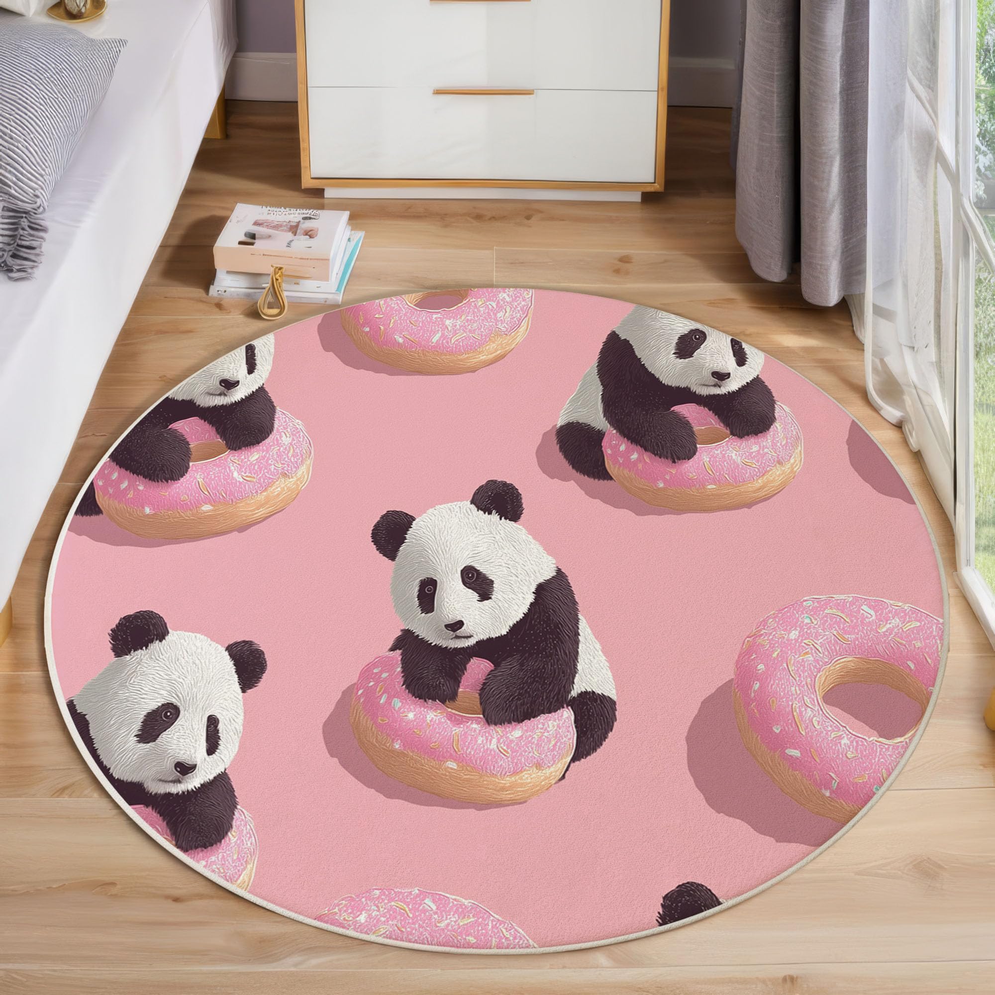 Tapis animaux mignons pour chambre de 200 cm lavable et antidérapant