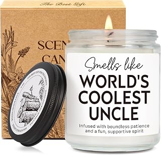 World's Coolest Uncle Candle Gift for Uncle, Perfect Funny Thoughtful Candle Gifts for Uncles from Nephew or Niece, Funny Sentimental Candles Gifts for His Birthday, Christmas Day-58