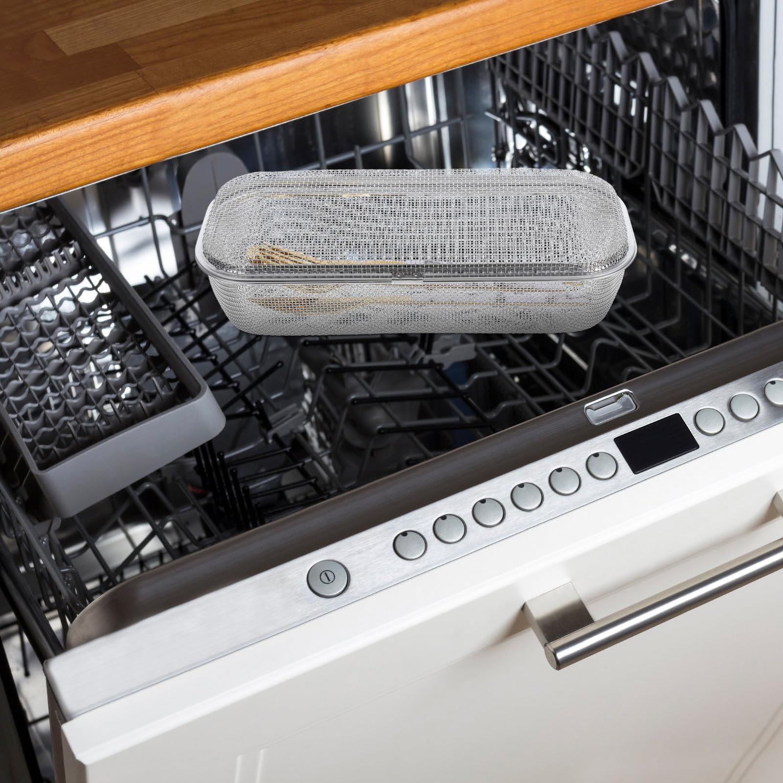 Amazon | STOBOK 304ステンレス製食器洗い機用カトラリーバスケット 箸