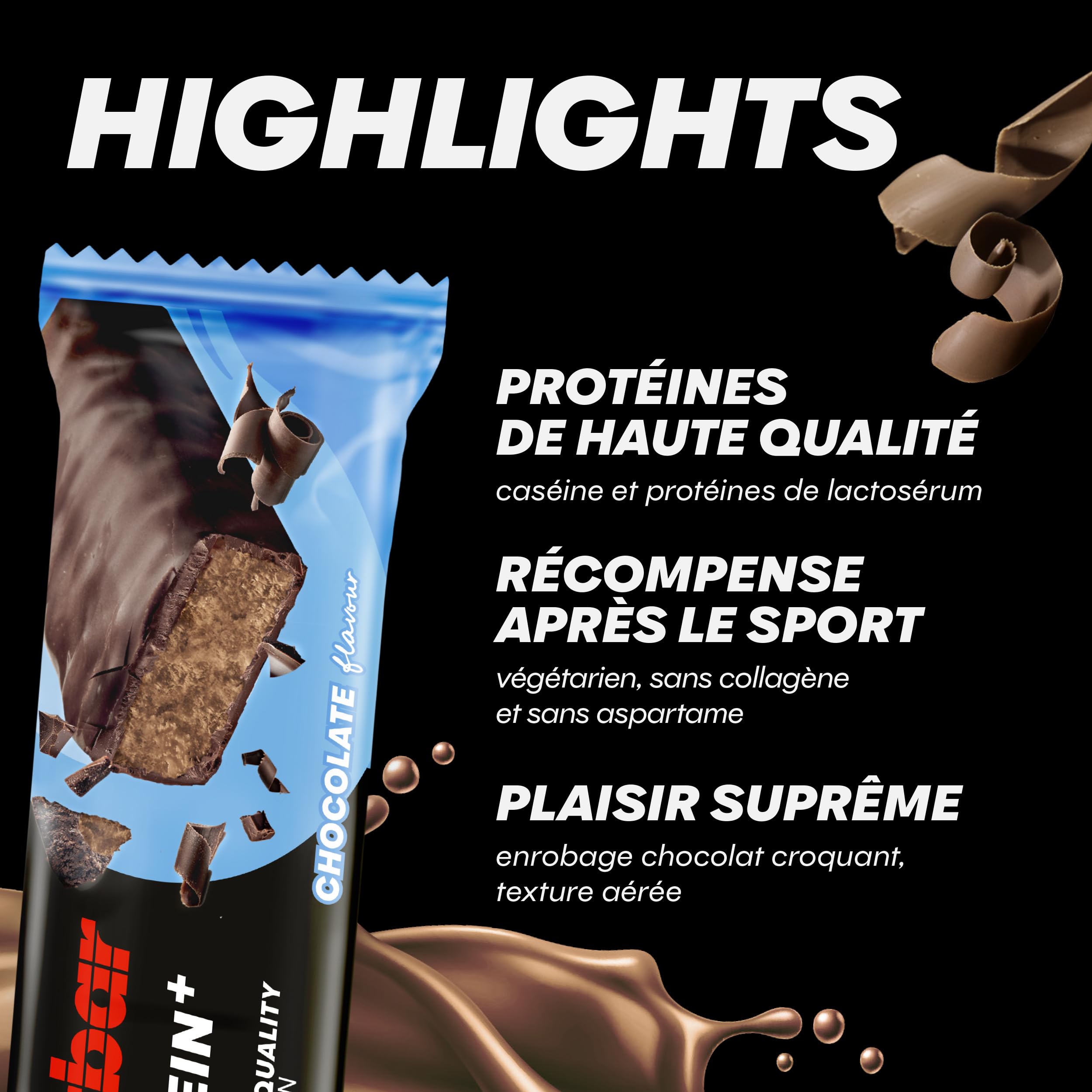 PowerBar Protein Plus Barre 30% Proteinplus Goût Chocolate 15 Barres
