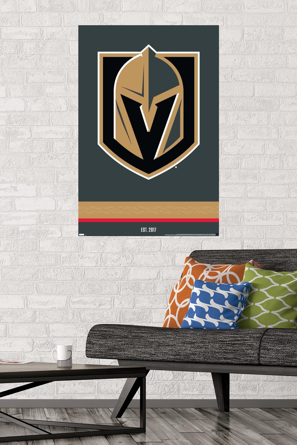 Trends International NHL Vegas Golden Knights - Logo 21 Wall Poster, 22.375