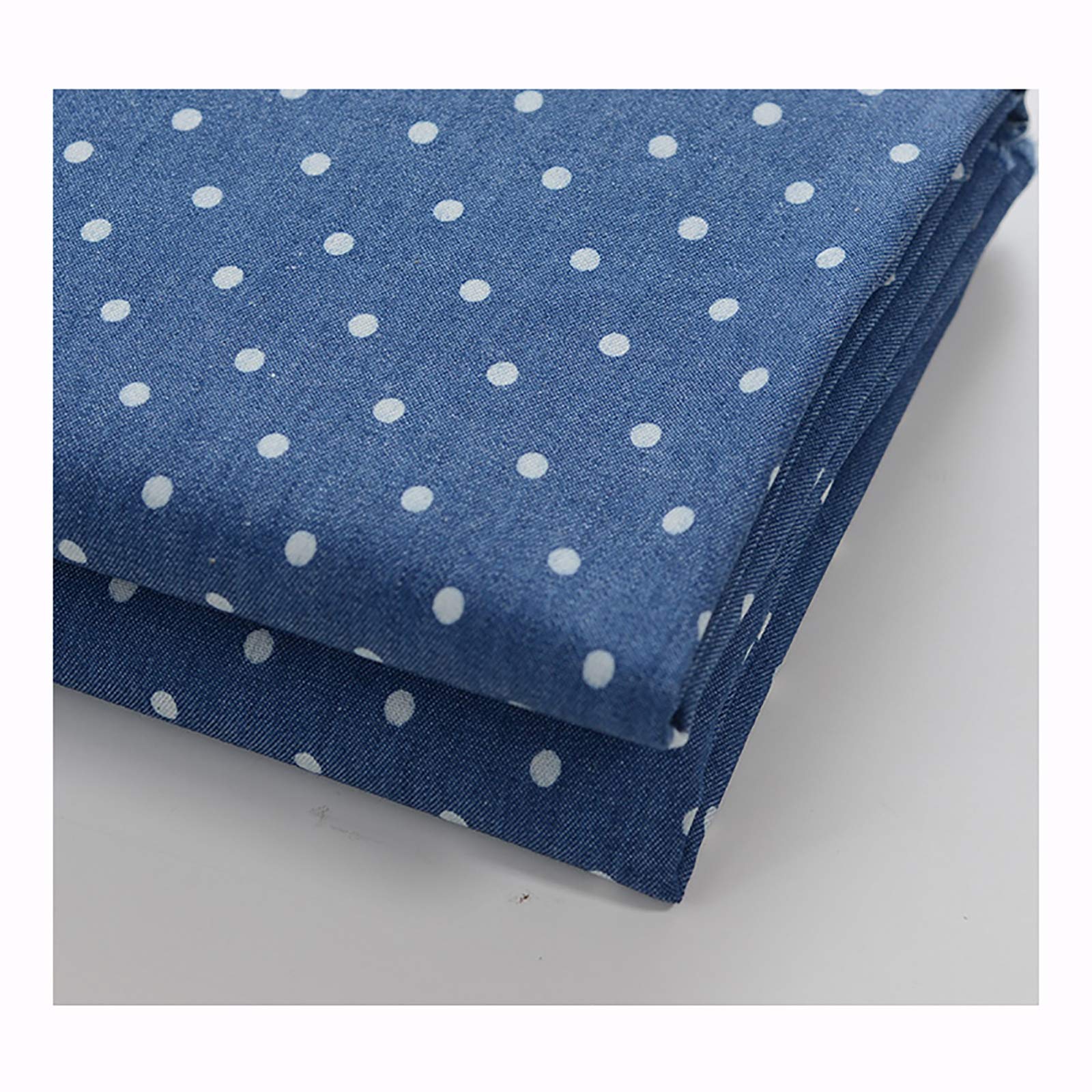 Tejido de algodón, Tela Vaquera De Algodón for Coser A Mano Multicolor 50x140cm(Dots)