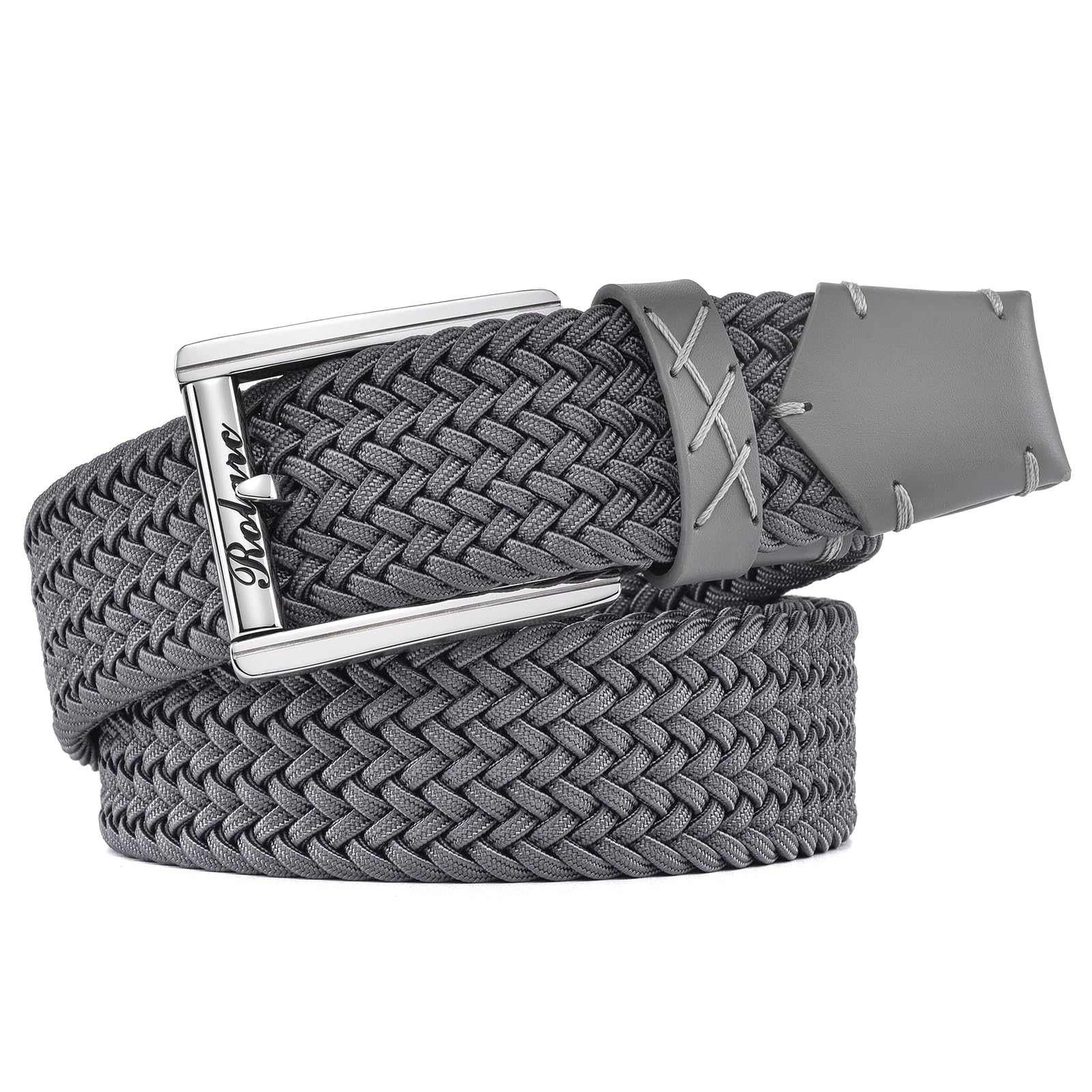 Ceinture de golf tressée pour homme avec boucle en acier élastique 3,5 cm