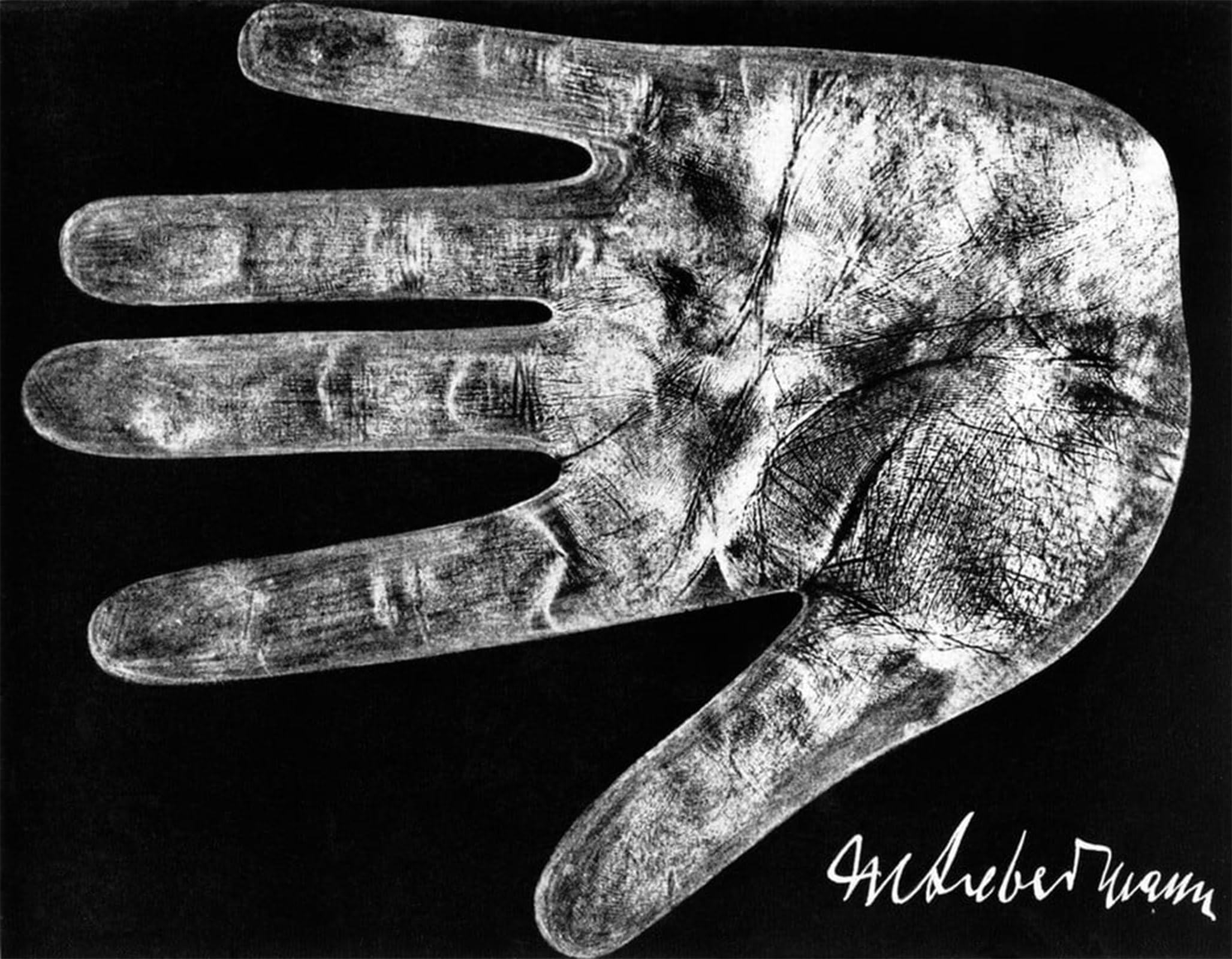 POSTERIIk Vintage Art Print Images Pictures Print Imprint of the hand by Max Liebermann Modern Colour Posters for Office Home Decor 60x90cm