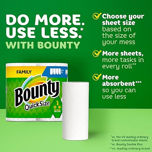 Miniatura 2 de Quick Size Paper Towels White 4 Packs Of 2 Family Rolls  8 Family Rolls