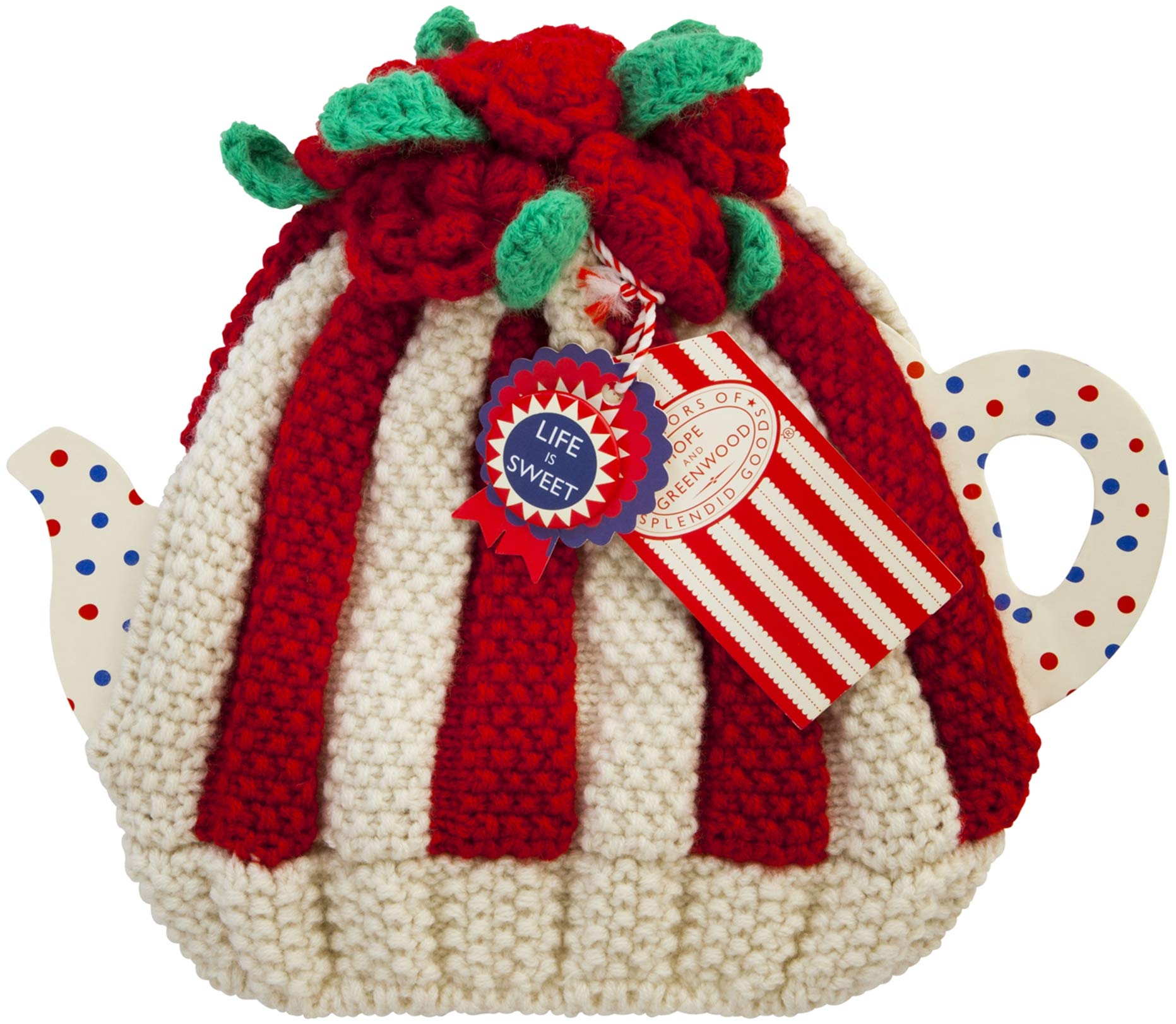 Ulster Weavers Pink Roses Knitted Tea Cosy