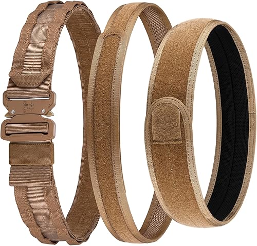 Cinturón táctico, cinturón de batalla MOLLE con hebilla de liberación rápida, cinturón de pistola resistente para aplicación de la ley para Airsoft