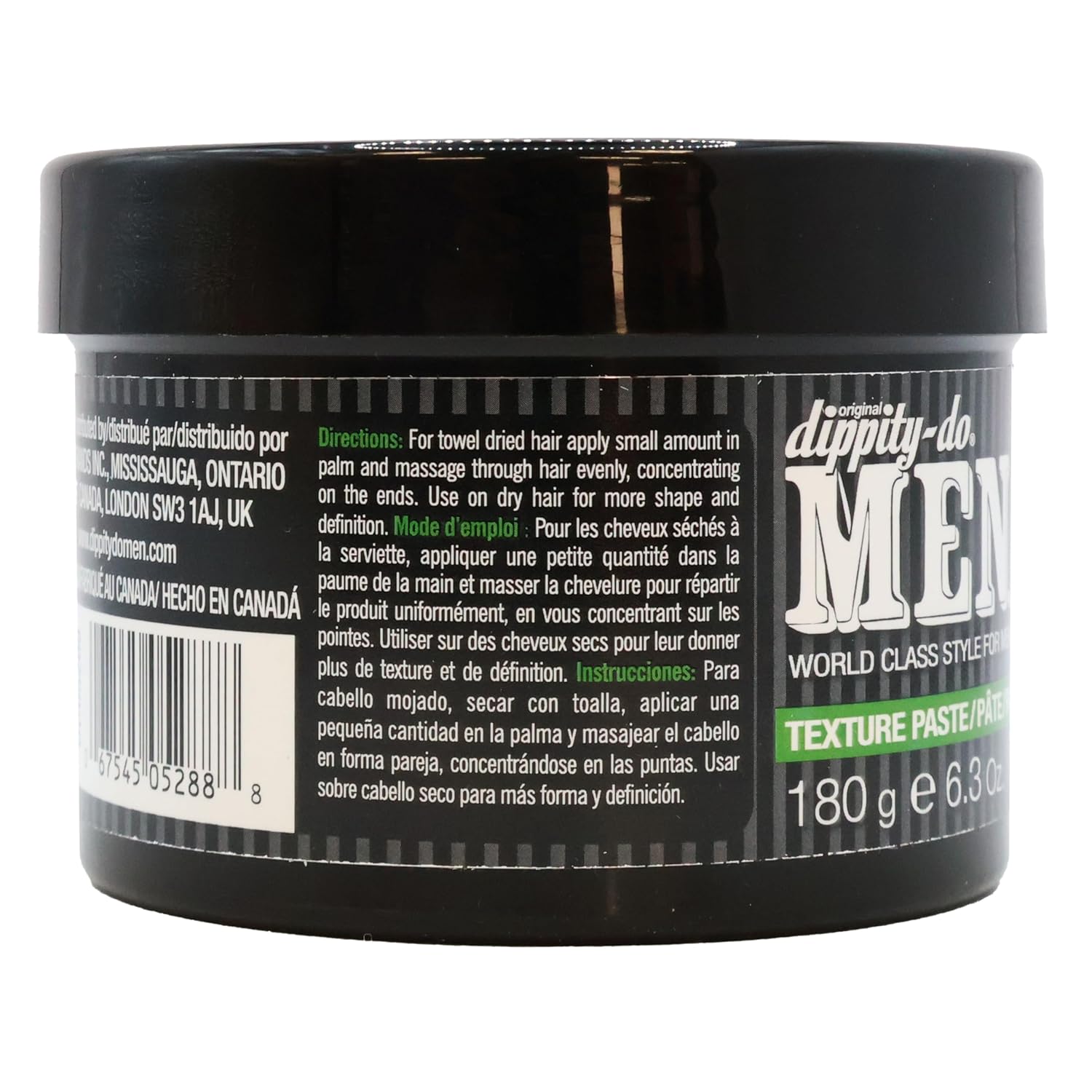 Dippity Do for Men - Paste Flex Hold - Dippity Do Hair Gel (6.3 Oz x 2)
