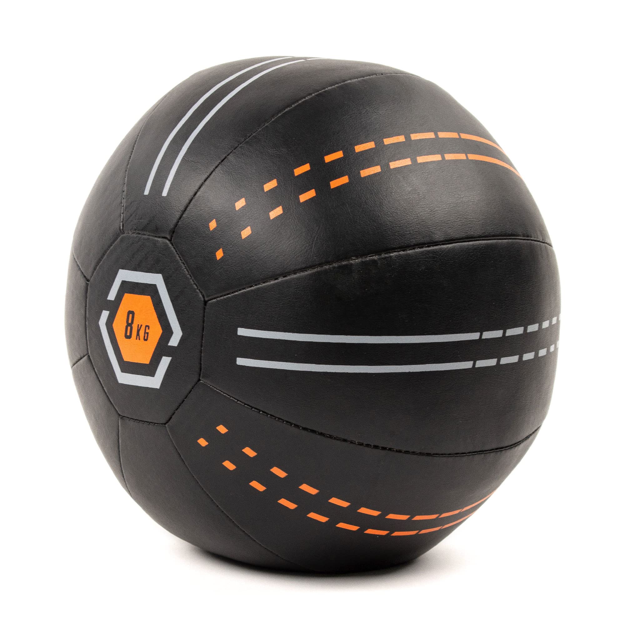Phoenix Fitness Wall Ball - Heavy-Duty Slam Ball for Strengthening Core Muscles and HIIT Workout - Ideal for Home, Gym, Boxing, Studio - Weight: 8kg