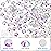 Novani Rhinestones 3000Pcs Flatback Crystal Round Loose Gemstones Glass Rhinestones for Crafts Makeup Nail Art Clothes Shoes DIY Decorations(SS10, 2.7-2.9mm,Crystal AB)