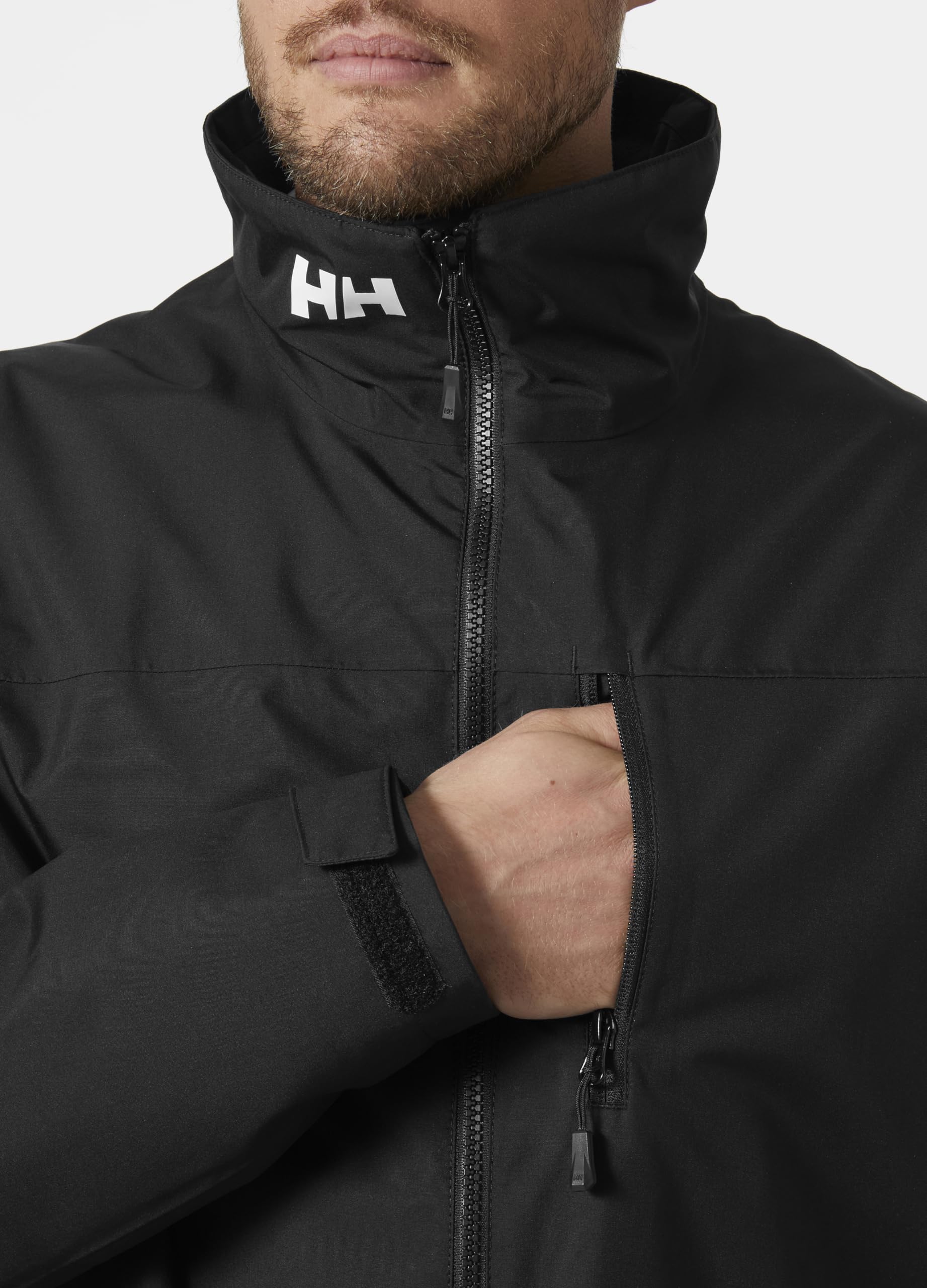Helly Hansen Męska kurtka Crew Midlayer 2Jacket, 990 czarny, M