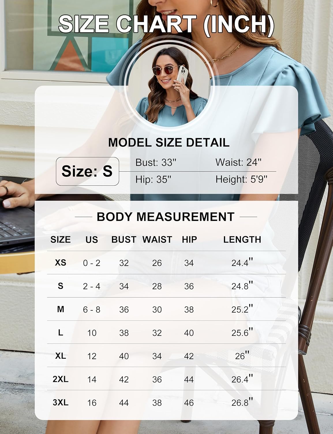 Blooming Jelly Womens Dressy Business Casual Blouse Pleated Ruffle Tops Key Hole Satin Silk Work Shirt Summer Outfits - Image 6