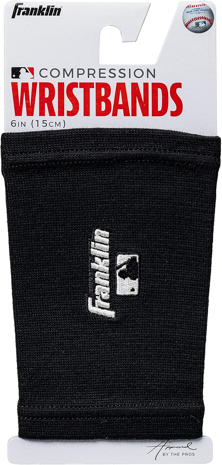 Franklin Sports MLB Compression Wristband - Xvent Technology - Black : Everything Else