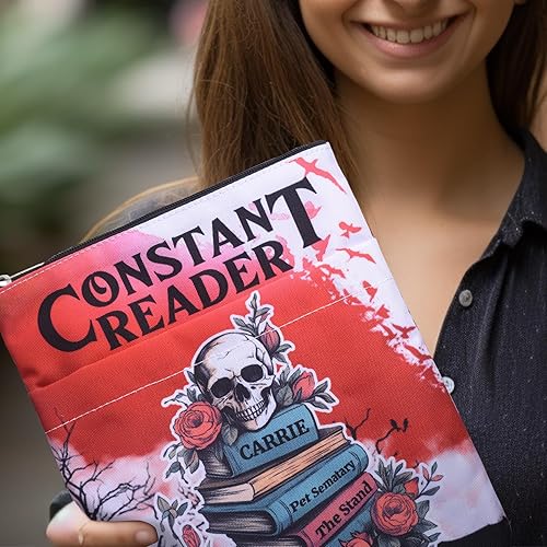 Miniatura 6 de Stephen King - Funda de libro de tela impermeable para lector constante, fundas acolchadas con cremallera, regalos Bookish para Kindle, funda