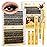 QUEWEL Lash Clusters Kit, 280Pcs 40D+50D 3D Lash Cluster Eyelash Extensions 10-18mm Volume Individual Lashes with Lash Bond and Seal and Lash Tweezers Easy DIY at Home(40D+50D 3D Kit)