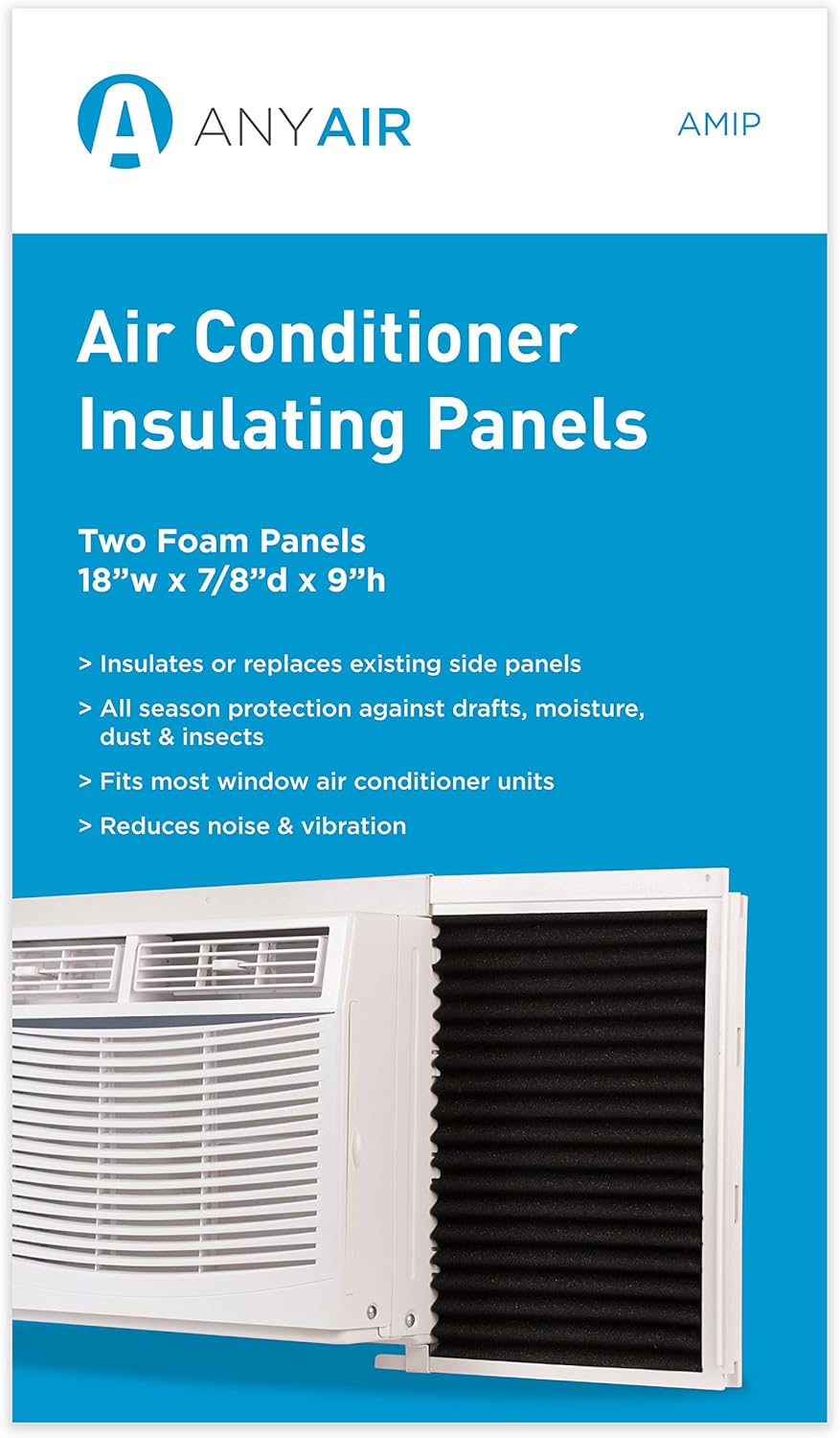 ANYAIR AMIP Window Air Conditioner Foam Insulating Panels, Pack of 2