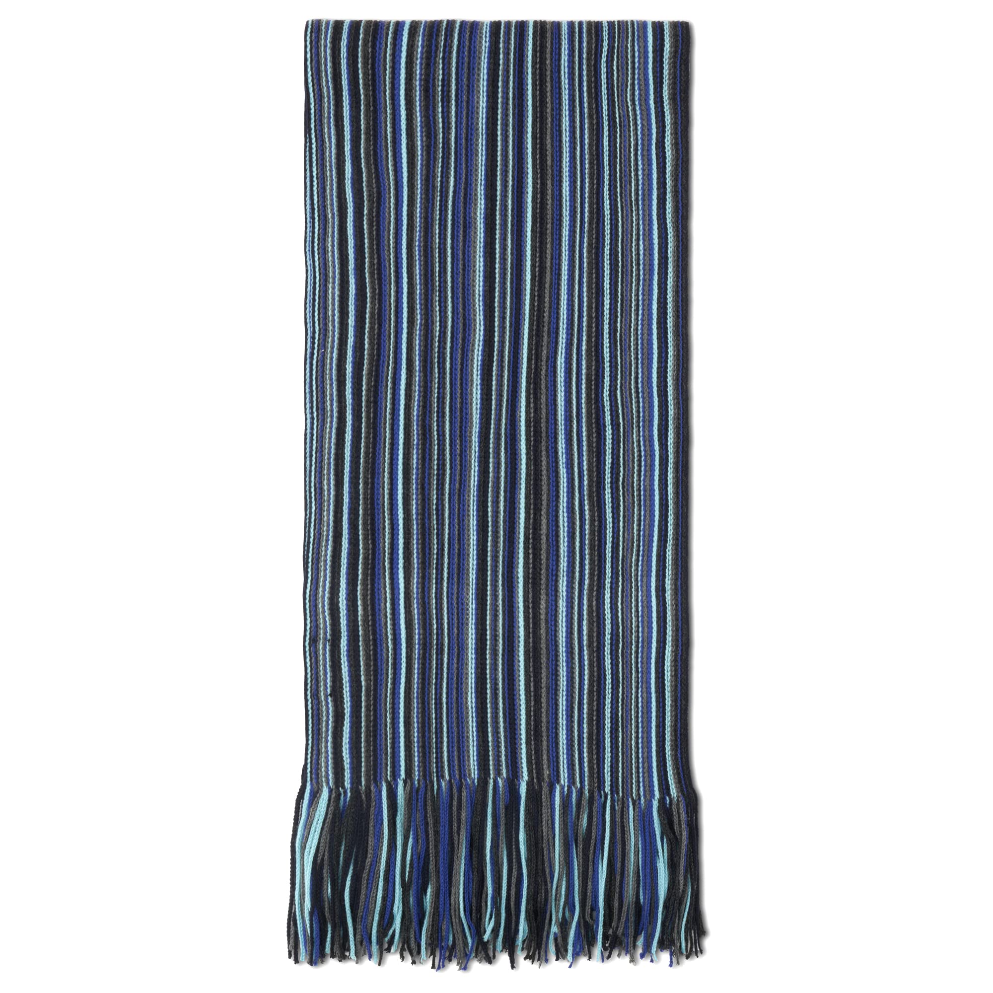 LOVARZI Sciarpa Uomo in Lana Merino Extra Fine - a Righe per l'Inverno | Lana Merino Extra Fine, Morbida e Calda, Ideale come Regalo Invernale per Uomo, Motivo a Righe Classico