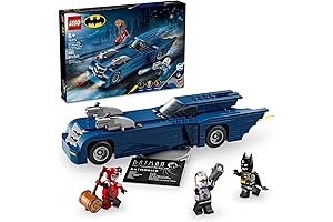 DC Superhero Batman vs. Harley Quinn and Mr. Freeze: Batmobile and Characters Set