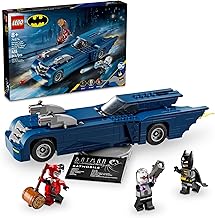 LEGO DC Batman: Batman con el Batimóvil contra Harley Quinn y Mr. Freeze Set de Construcción, Batmóvil Juguetes de la Serie Animada para Niños, Regalo de Batmóvil para Niños y Niñas de 8 años en adelante, 76274