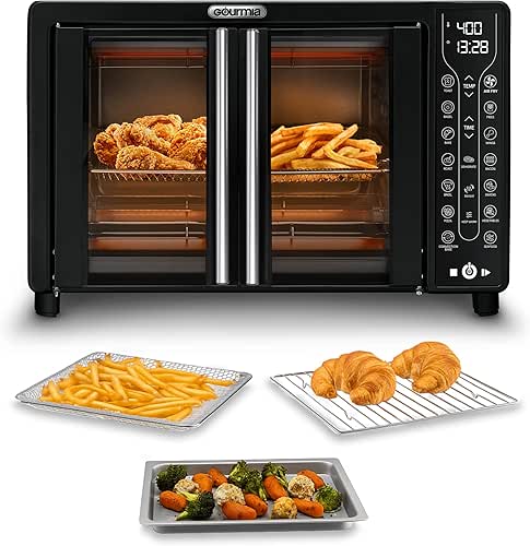 Gourmia French Door Air Fryer – 25 Qt Large Capacity