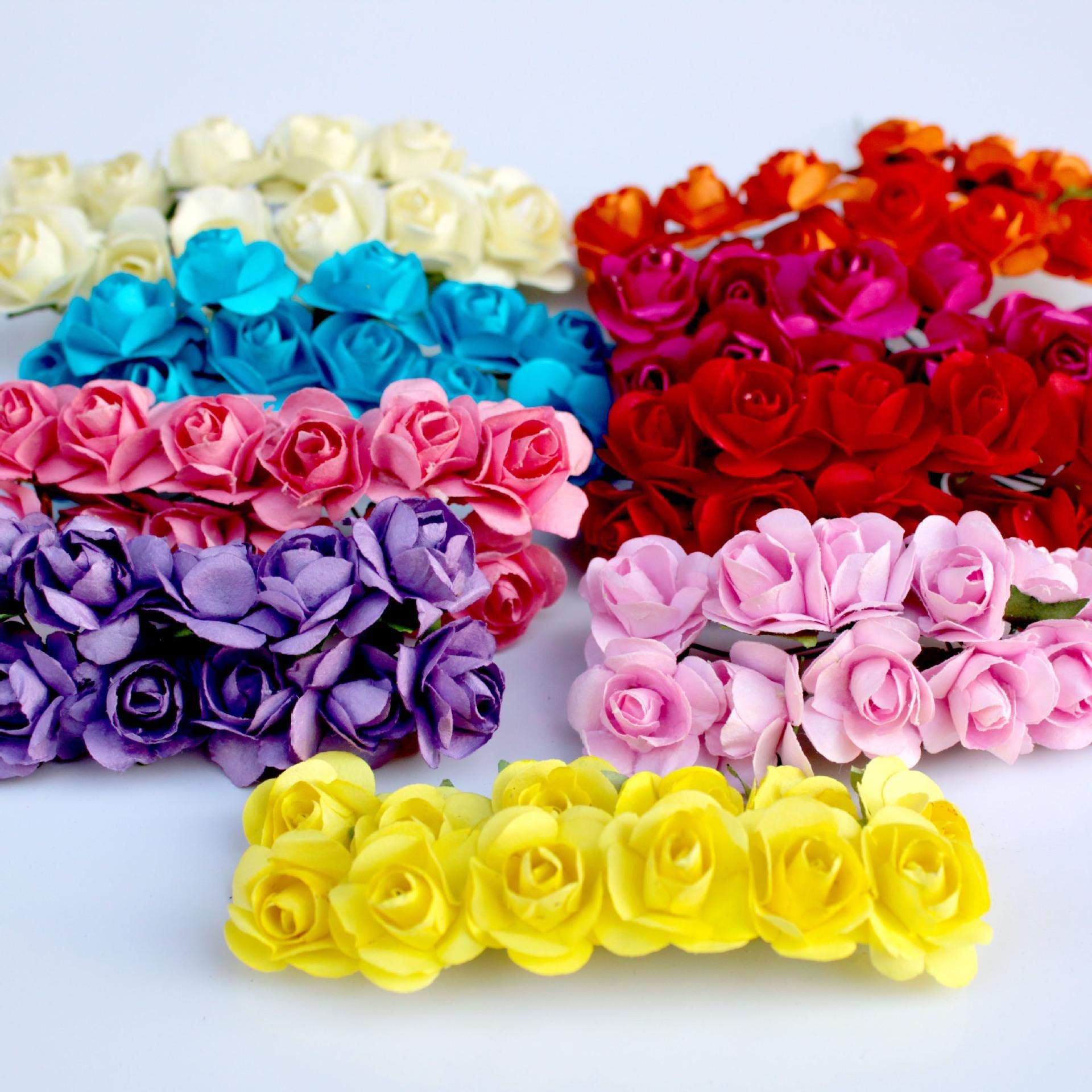 Evisha Artificial Flower (Gold, 12 Piece)