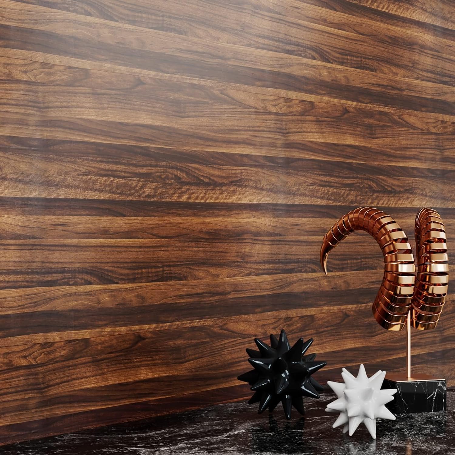 Stickyart 36"x160" Brown Wood Grain Contact Paper Vintage Self Adhesive Wood Grain Vinyl Contact Paper for Cabinets Removable Walnut Wood Contact Paper Decorative Wardrobe Door Dining Table Waterproof