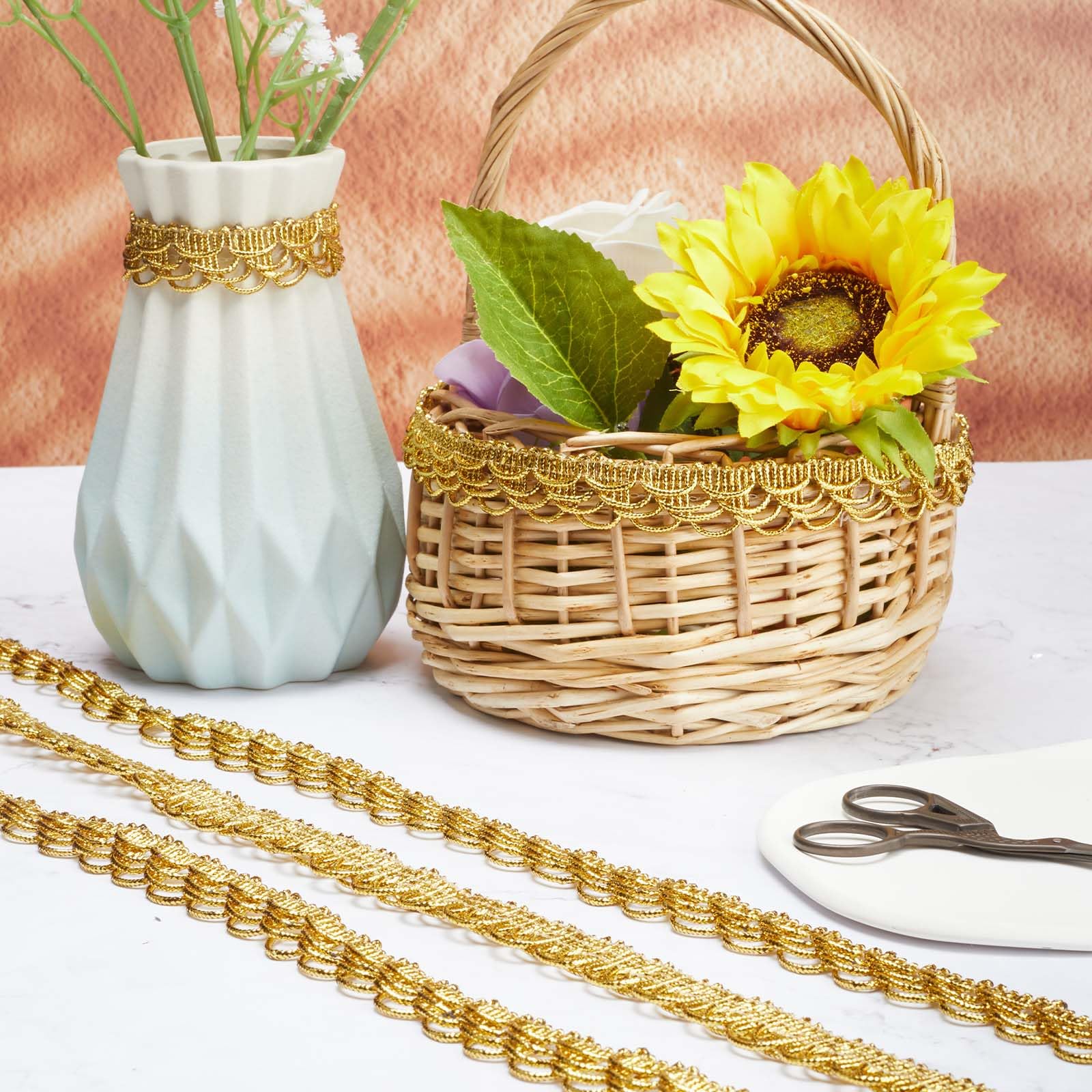 2 Yards De 8 Cm De Large En Dentelle Avec Franges à Paillettes - Bordure à Franges Scintillantes - Ruban Décoratif Pour Couture, Bricolage, Bricolage