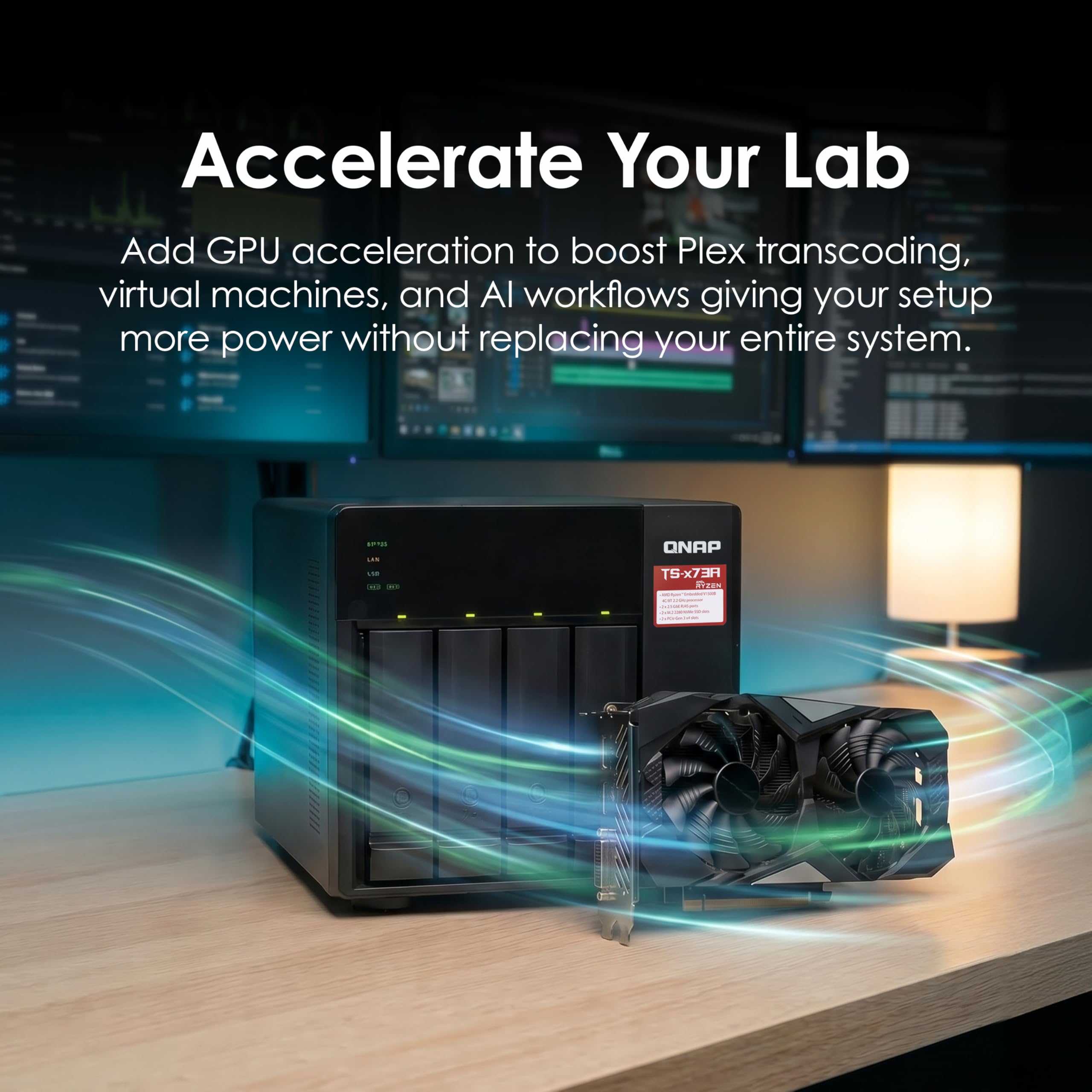 Amazon.com: QNAP TS-473A-8G-US 4 Bay Desktop NAS | AMD Ryzen 4