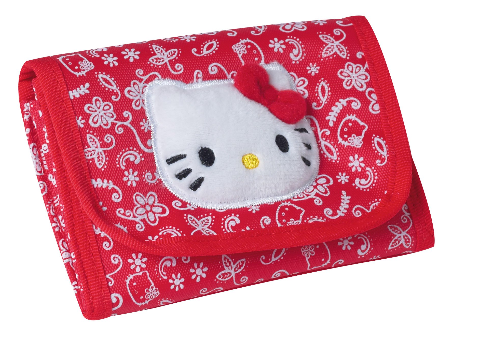 Hello Kitty Porte Monnaie Rouge et 12 Cm