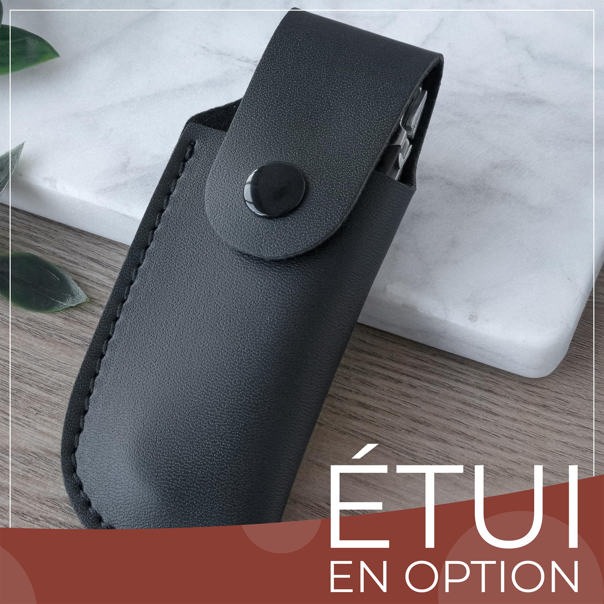 Couteau homme personnalisé - Marque laguiole gravé avec un prénom - Couteau pliant personnalisable - Cadeau Fête des pères - Idée cadeau pour homme, Papa (Marron, Couteau)