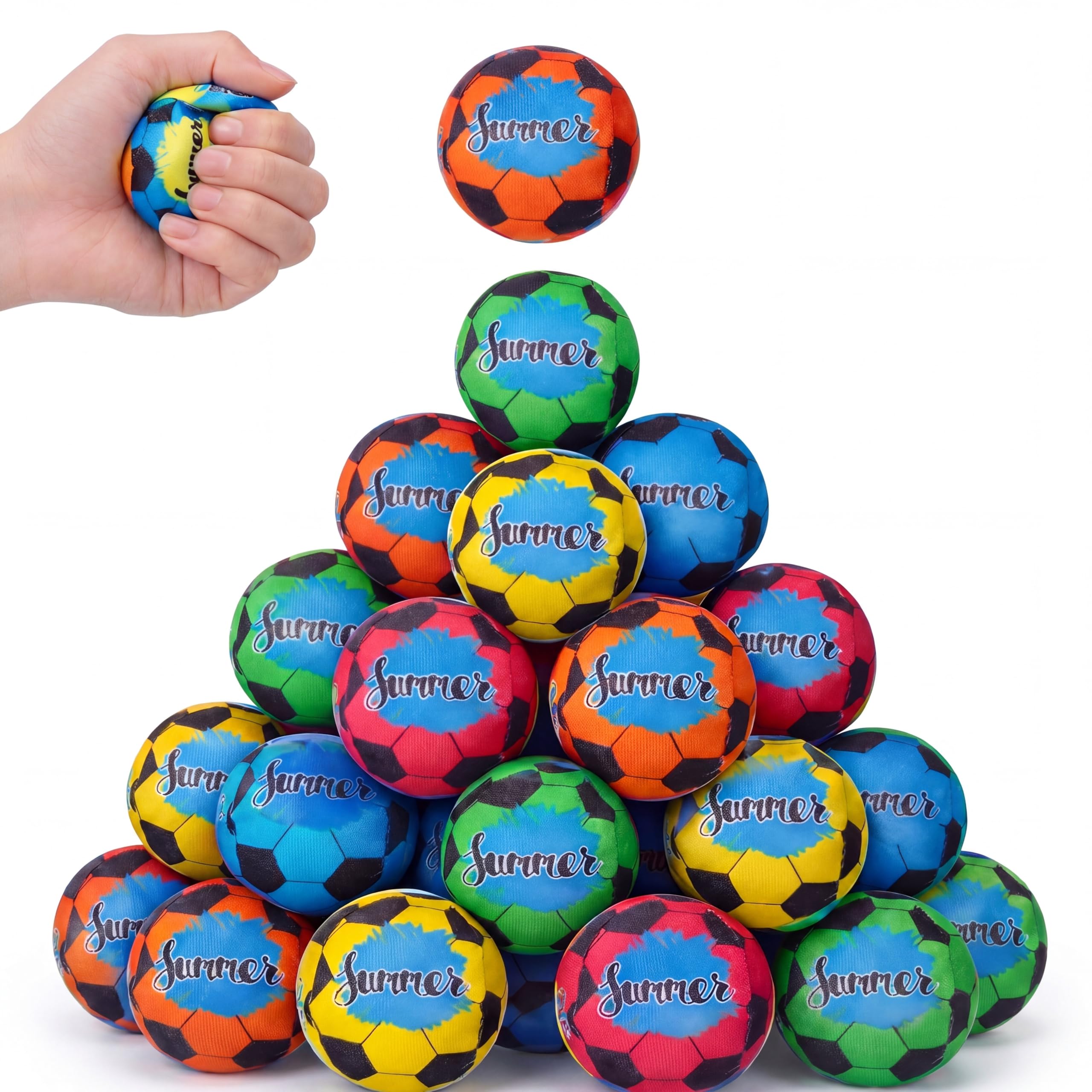 Palline galleggianti riutilizzabili per piscina giocattoli da spiaggia per attività estive all'aperto 5 cm spruzzi d'acqua piccole palline assorbenti sfuse per adulti nuoto spiaggia ammollo