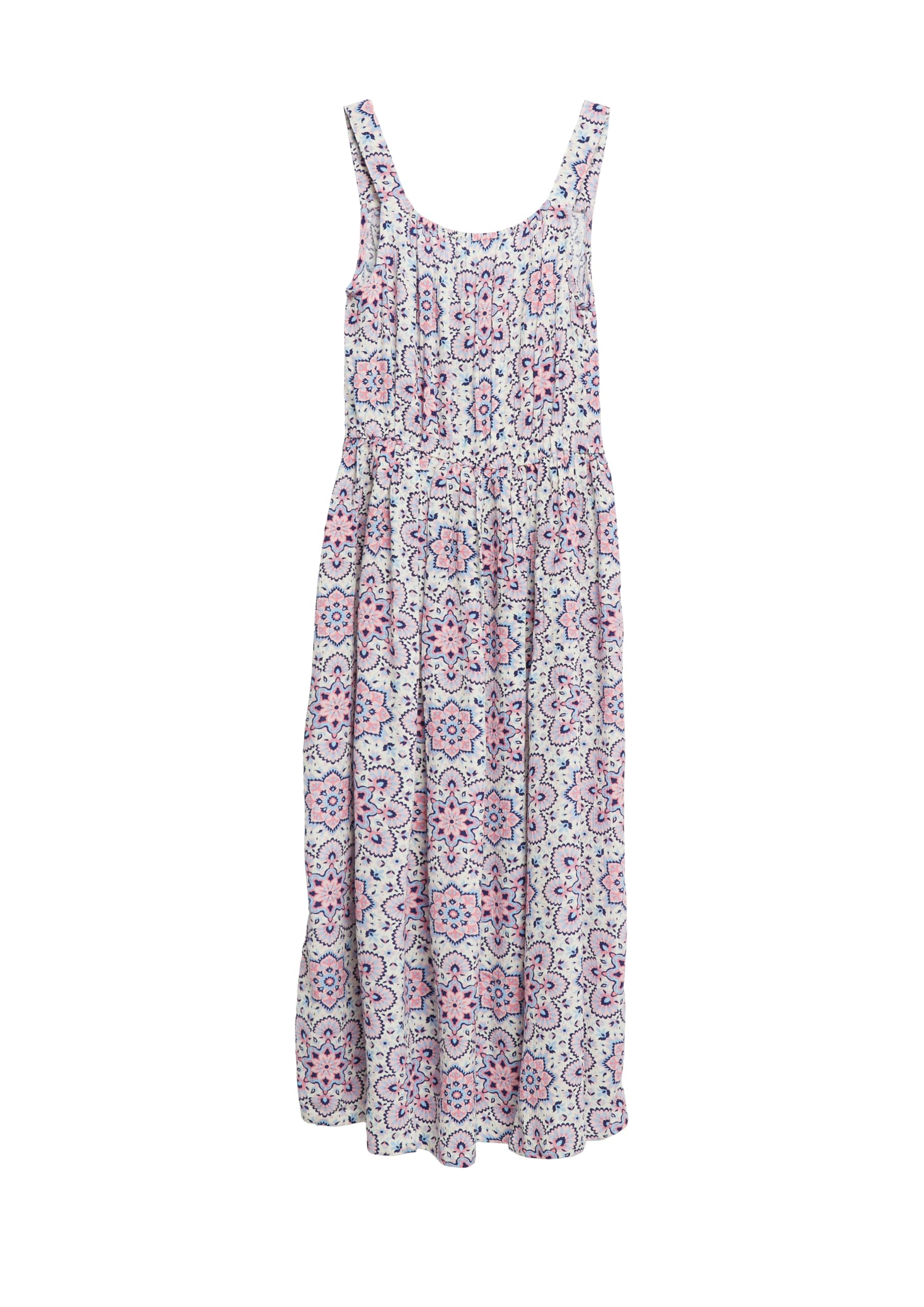 s.Oliver Midi-Kleid aus Crinkle-Viskose