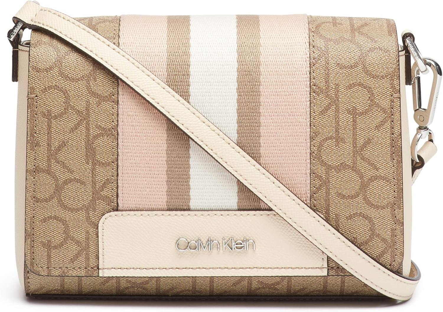 Calvin Klein Clara Signature Monogram Key Item Demi Shoulder Bag