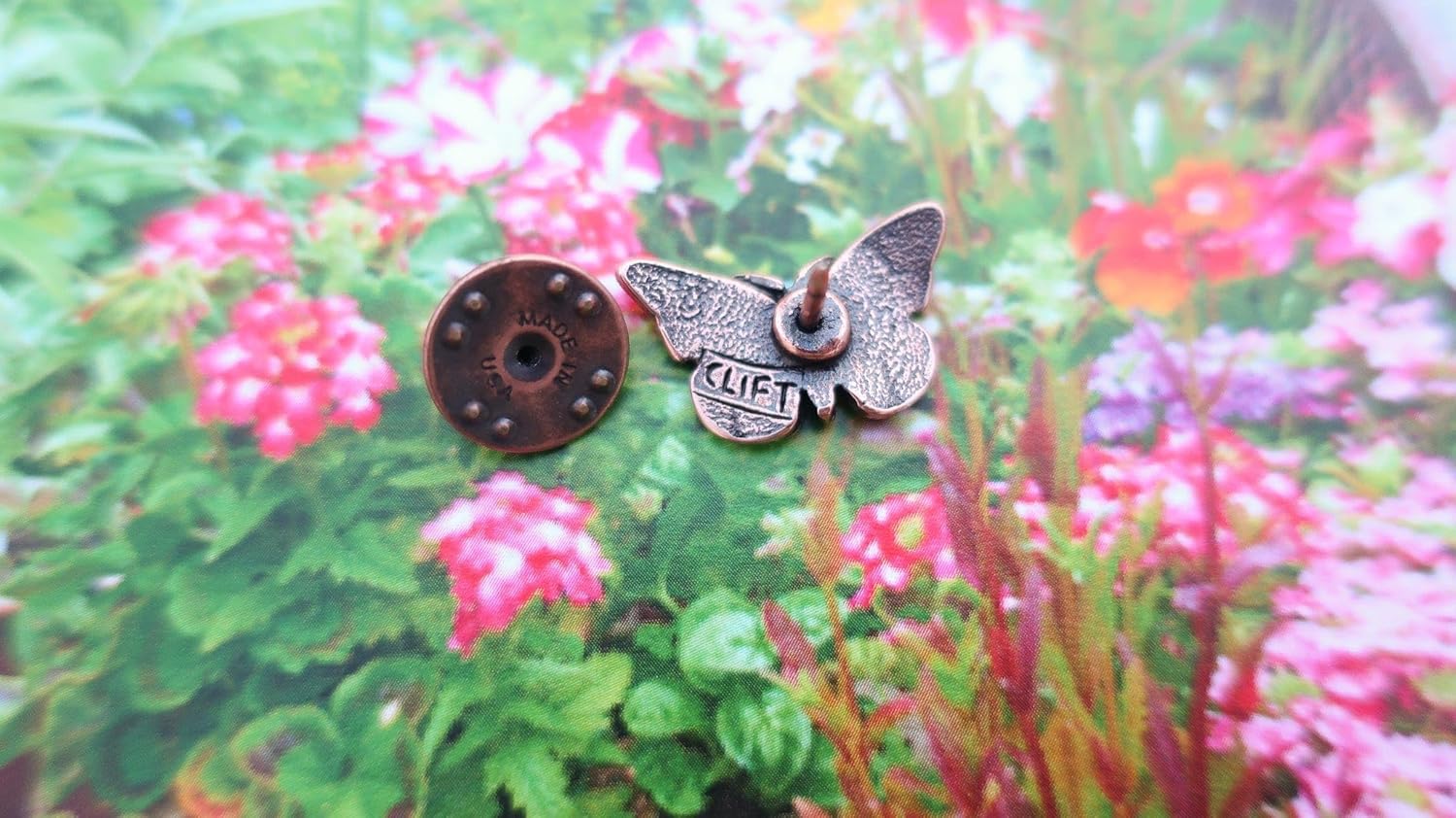 Jim Clift Design Butterfly Copper Lapel Pin - Image 5