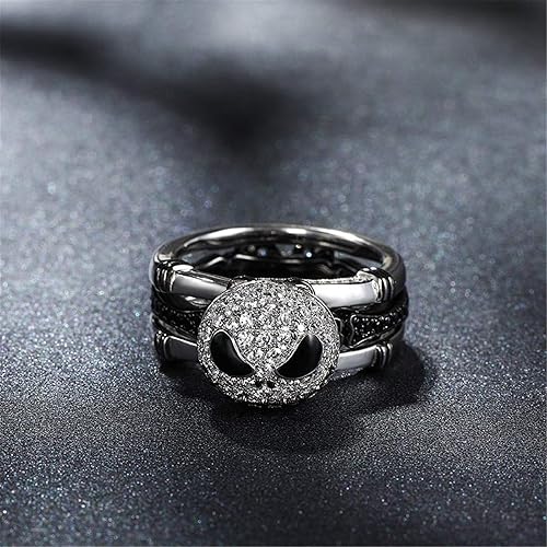 Miniatura 4 de Jeulia Juego de anillos intercambiables de plata de ley con nudo de alma romántica para mujer, esposa, novia, compromiso, boda, aniversario, día de