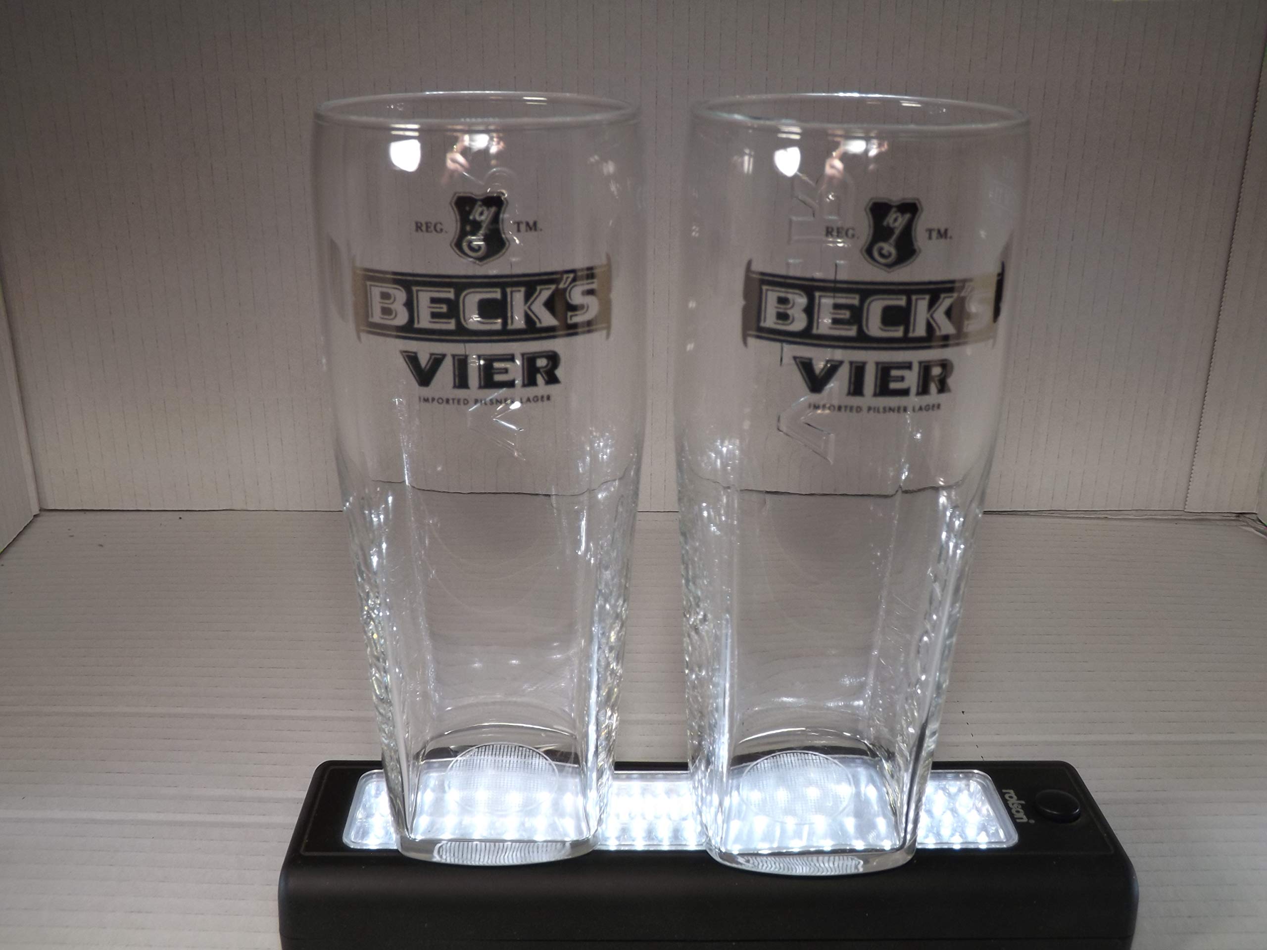 Becks Vier Pint Glass x 2