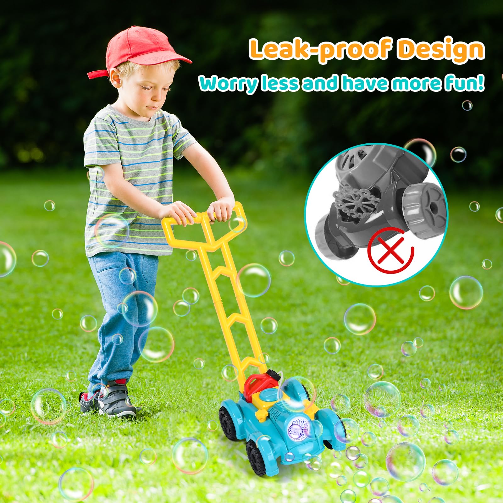 Tondeuse Bulles Jouet Extérieur Jouet Tondeuse A Gazon Pour Enfant Avec Bulle De Savon - Autres Jeux Jouet à Bulles Pour Enfants