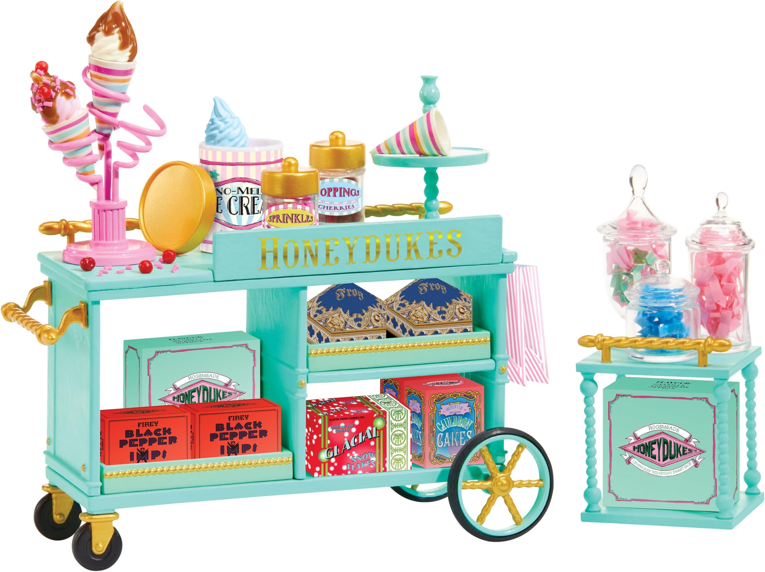 MGA’s Miniverse Make It Mini Honeydukes Trolley - Harry Potter Mini Collectibles, 50+ Pieces, DIY, Resin Play, Replica Food, For Collectors & Children Ages 8+, NOT EDIBLE, 1:12