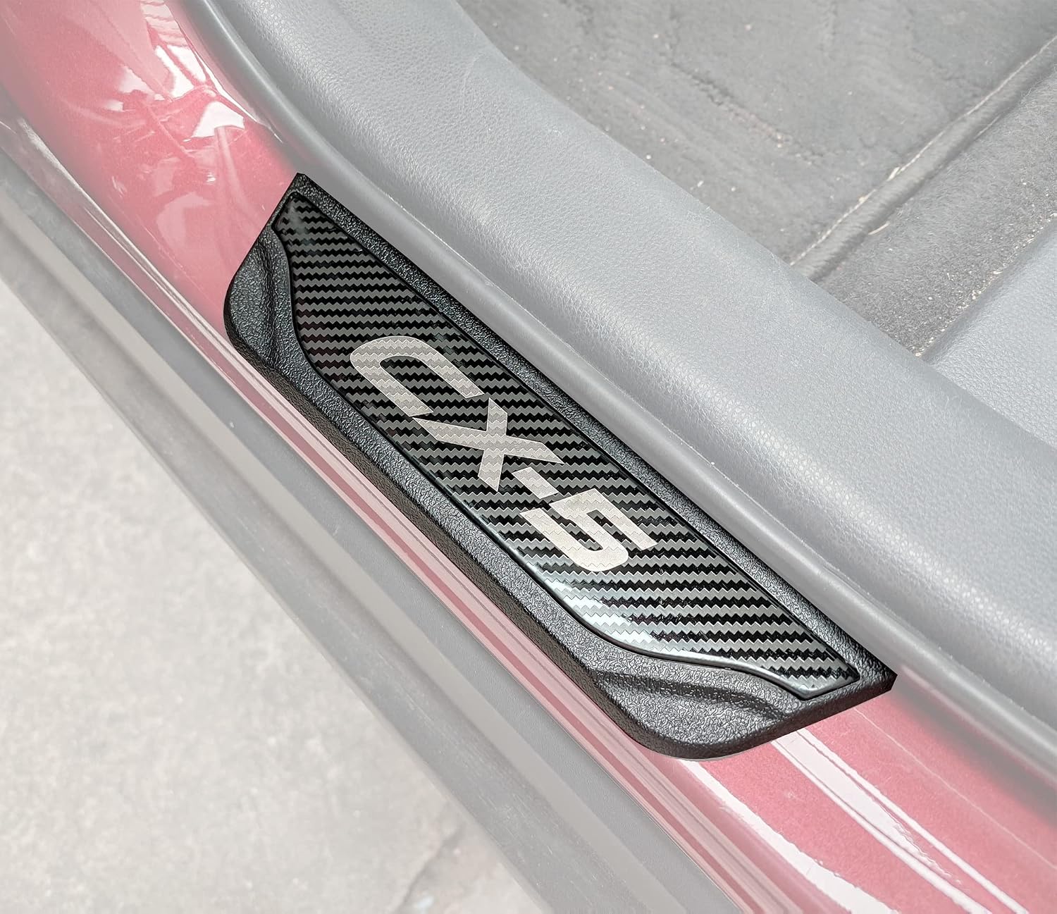 Car Door Sill Protector Guard, for Mazda CX5 2013-2024 Auto Accessories Parts, Kick Plates Scuff Plate Cover