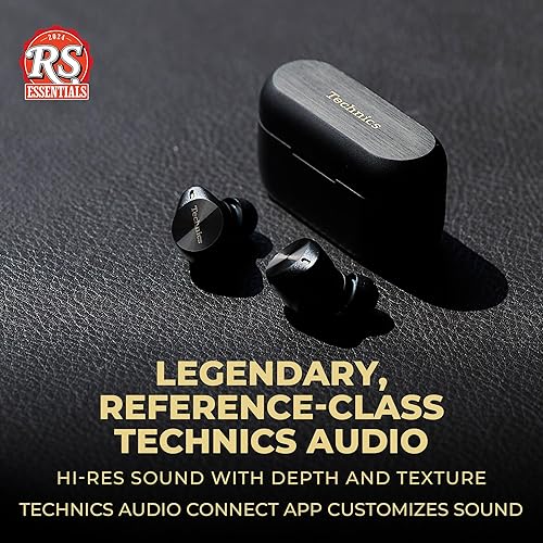 Vista 2 de Technics Auriculares Bluetooth inalámbricos de alta fidelidad prémium con cancelación de ruido avanzada, conectividad multipunto de 3 dispositivos