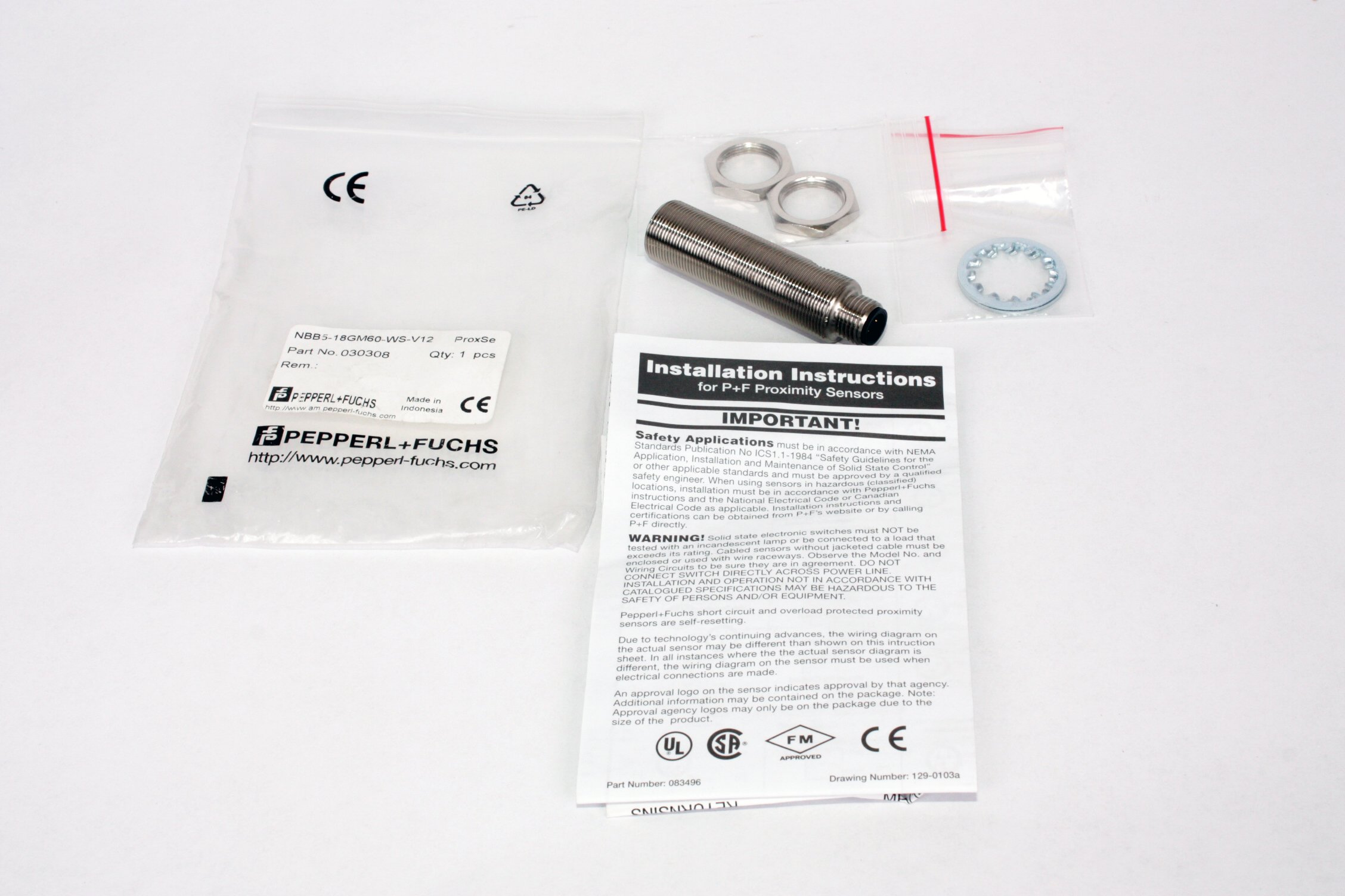 Pepperl & Fuchs NBB5-18GM60-WS-V12 Sensor