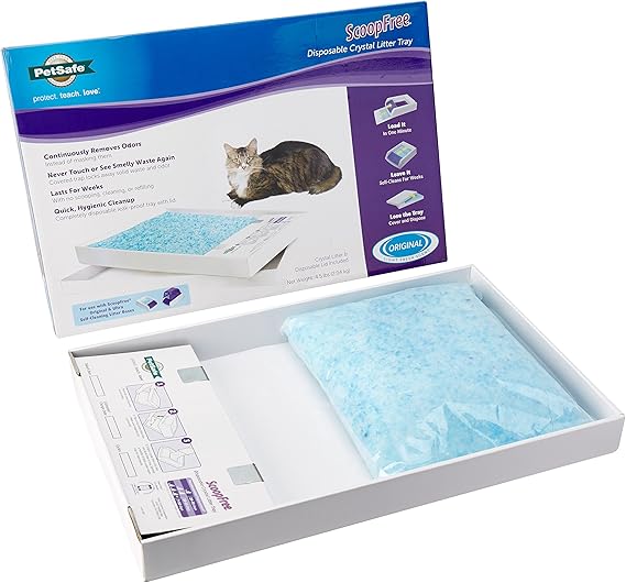 ScoopFree Blue Crystals Litter disposable Trays, 4.5
