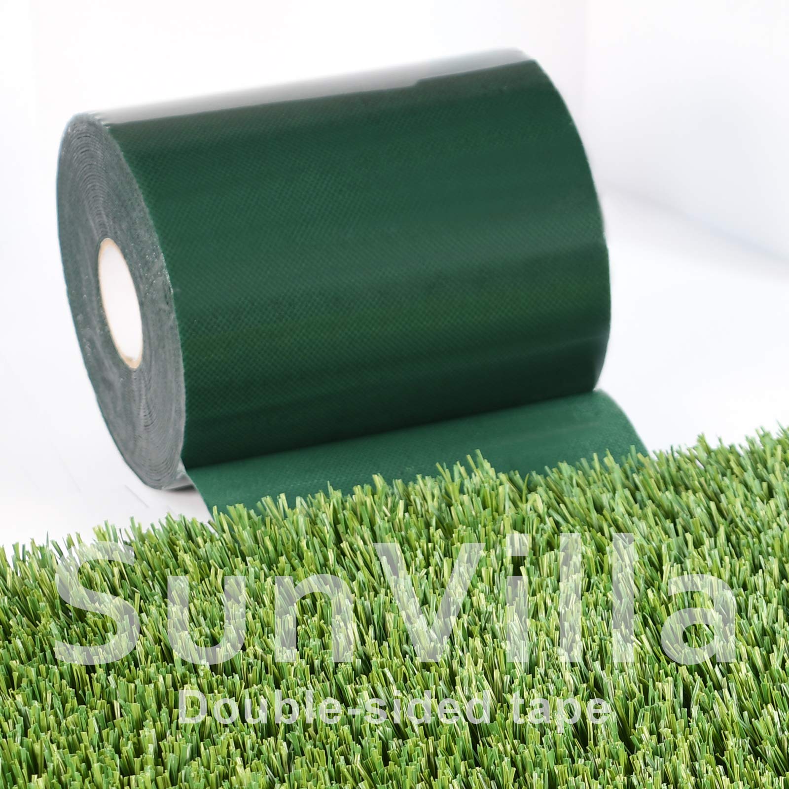 SunVilla 6''x33 dwustronna sztuczna trawa zielona łącząca mocowanie murawy samoprzylepna taśma do zszywania dywanów trawnikowych-15 cm x 33 FT (15 cm x 10 m)